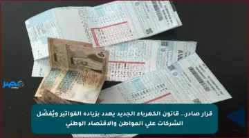 قرار صادر.. قانون الكهرباء الجديد يهدد بزيادة الفواتير ويُفضّل الشركات على المواطن والاقتصاد الوطني